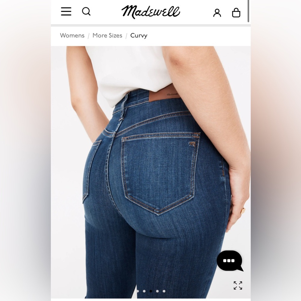 Madewell curvy high rise skinny denim jeans brand new ! - Picture 4 of 8